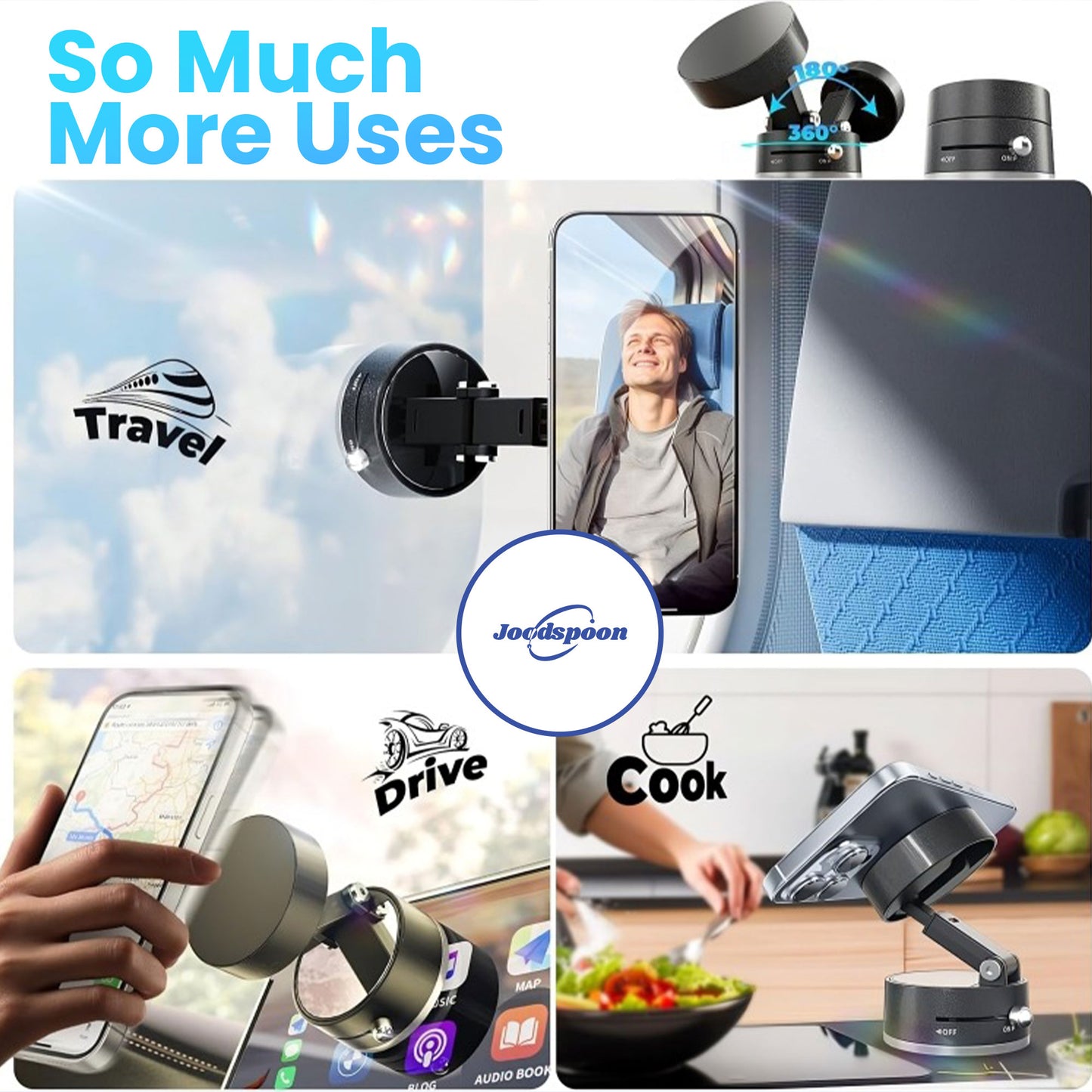 FOLDABLE MAGNETIC PHONE MOUNT | DESK & CAR