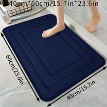 Memory Foam Bathroom Mat – Thick Cushioned Non-Slip Bath Rug | Soft Absorbent Quick-Dry Anti-Slip Mat for Bathroom, Kitchen & Entryway