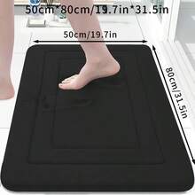 Memory Foam Bathroom Mat – Thick Cushioned Non-Slip Bath Rug | Soft Absorbent Quick-Dry Anti-Slip Mat for Bathroom, Kitchen & Entryway