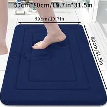 Memory Foam Bathroom Mat – Thick Cushioned Non-Slip Bath Rug | Soft Absorbent Quick-Dry Anti-Slip Mat for Bathroom, Kitchen & Entryway