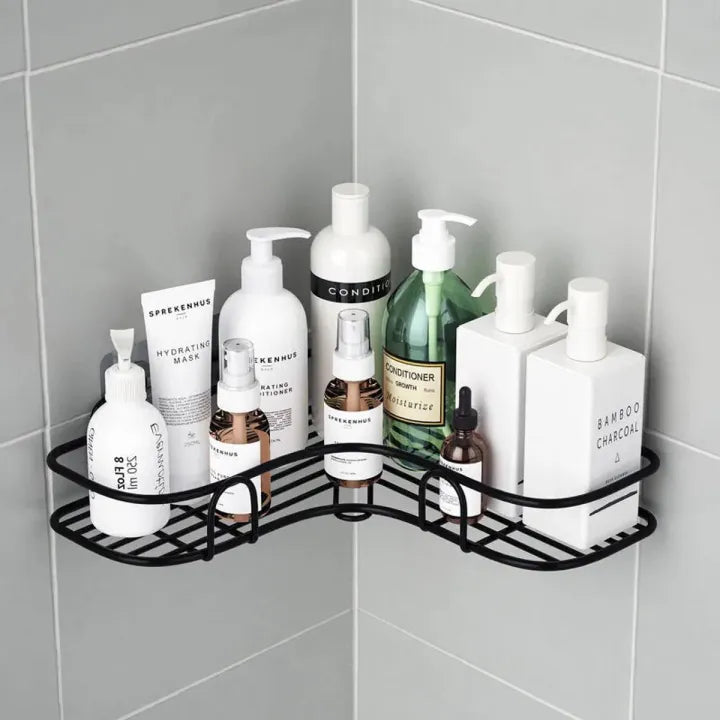 2PCs Corner Shower Caddy, No Drilling Wall Mounted, Rustproof Bathroom Shelf Organi.