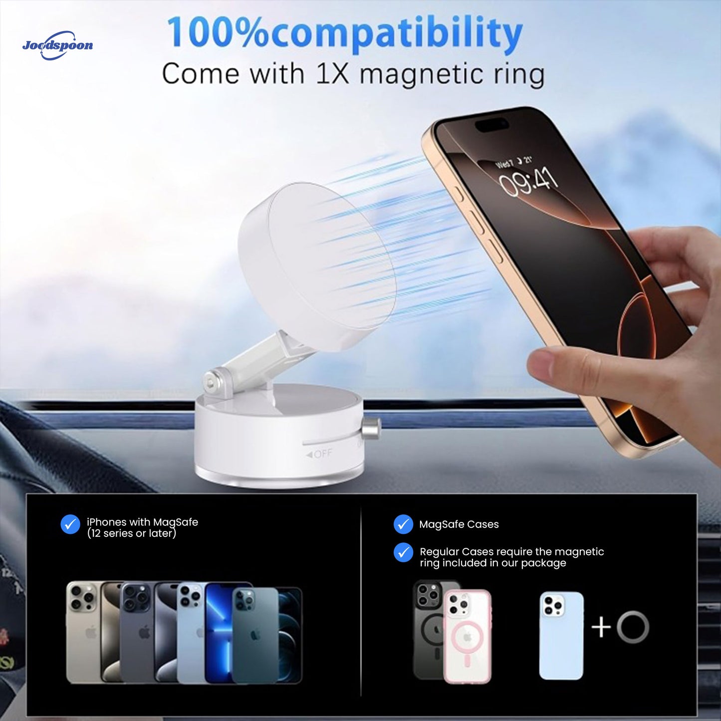 FOLDABLE MAGNETIC PHONE MOUNT | DESK & CAR