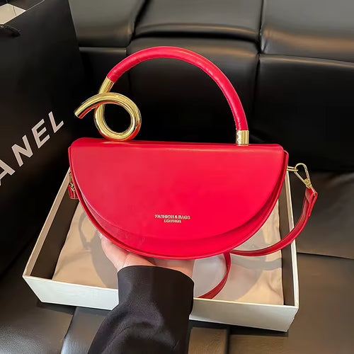 Leather Handbag Luxury Brand Lady Shoulder Bags