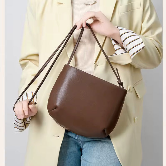 Shoulder Bag Versatile Handbag Leather Crossbody Bag