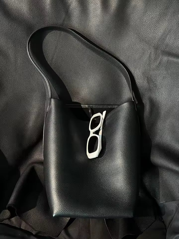 Leather Large Capacity Tote Bag Women's 2025 New Light Luxury .