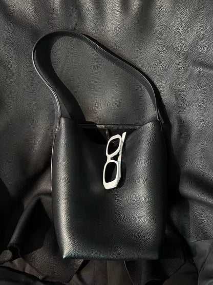 Leather Large Capacity Tote Bag Women's 2025 New Light Luxury .