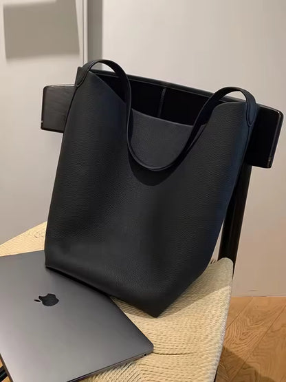 Leather Large Capacity Tote Bag Women's 2025 New Light Luxury .