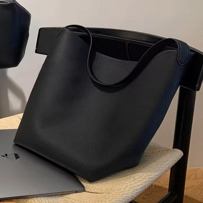 Leather Large Capacity Tote Bag Women's 2025 New Light Luxury .