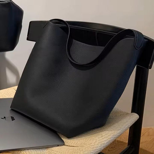 Leather Large Capacity Tote Bag Women's 2025 New Light Luxury .