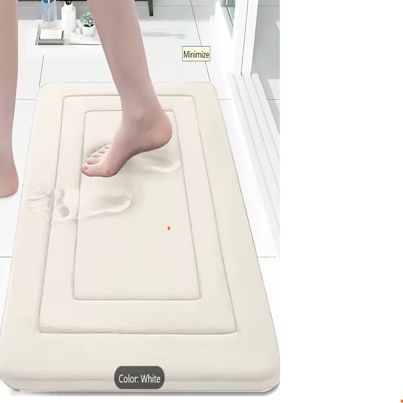 Memory Foam Bathroom Mat – Thick Cushioned Non-Slip Bath Rug | Soft Absorbent Quick-Dry Anti-Slip Mat for Bathroom, Kitchen & Entryway