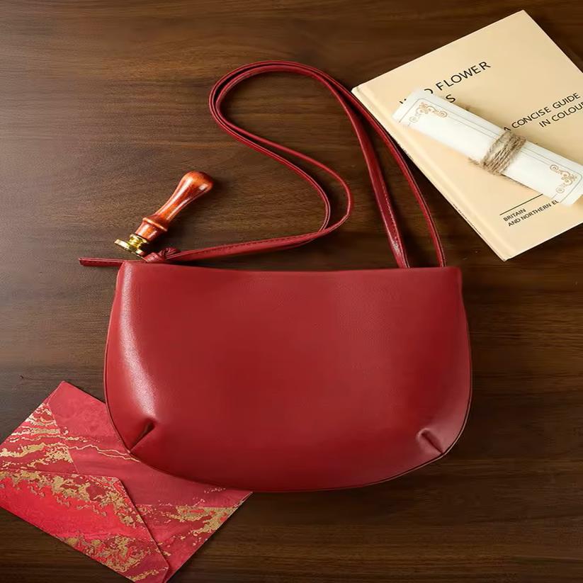 Shoulder Bag Versatile Handbag Leather Crossbody Bag