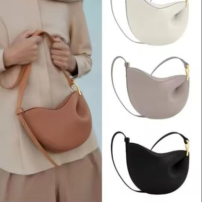 New Small Design Under Arms, Simple Leather Strap Bag For Women, 2025.